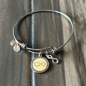 Unwritten Gold and Silver Infinity Charm Bracelet